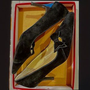 Bijou black suede shoes, 10 M